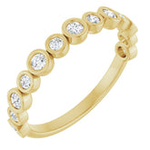 14K Yellow 1/3 CTW Lab-Grown Diamond Anniversary Band