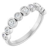 14K White 3/8 CTW Lab-Grown Diamond Anniversary Band