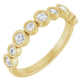 14K Yellow 3/8 CTW Lab-Grown Diamond Anniversary Band