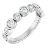 14K White 5/8 CTW Lab-Grown Diamond Anniversary Band