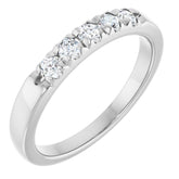 Platinum 1/3 CTW Lab-Grown Diamond French-Set Anniversary Band