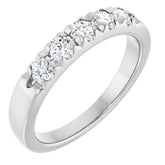 Platinum 1/2 CTW Lab-Grown Diamond French-Set Anniversary Band