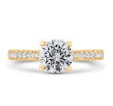 14K Yellow Gold Solitaire Diamond Engagement Ring- Special Order Only