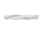 14K White Gold Diamond Wedding Band- Special Order Only