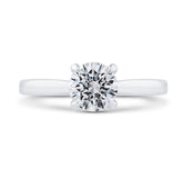14K White Gold Solitare Diamond Engagement Ring- Special Order Only