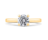 14K Yellow Gold Solitaire Diamond Engagement Ring- Special Order Only