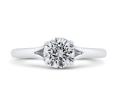 14K White Gold Solitare Diamond Engagement Ring- Special Order Only