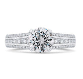 14K White Gold Solitare Diamond Engagement Ring- Special Order Only