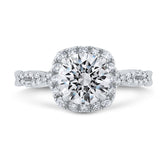 14 Karat White Gold Diamond Engagement Ring- Special Order Only
