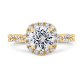 14 Karat Yellow Gold Diamond Engagement Ring- Special Order Only