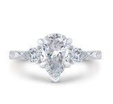 14 Karat White Gold Diamond Engagement Ring- Special Order Only