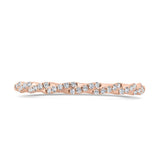 14 Karat Rose Gold Diamond Wedding Band- Special Order Only