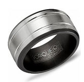 Two-Tone Cobalt Men's Wedding Band- Size 8.75