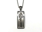 Sterling Silver Medium Sequoia Tree Pendant on a 18 inch Sterling Silv