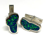 Large Opal Lake Tahoe Cufflinks