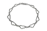 Small Sterling Silver Lake Tahoe Outline Bracelet.
Length 7 inches.