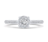14 Karat White Gold Diamond Engagement Ring- Special Order Only