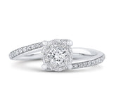 14 Karat White Gold Diamond Engagement Ring- Special Order Only