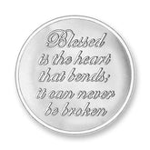 BLESSED-BELIEVE SILVER PLATED for Medium Sized Pendants
