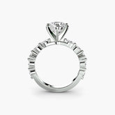 Solitaire with Eternity Pavé