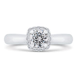 14 Karat White Gold Diamond Engagement Ring- Special Order Only