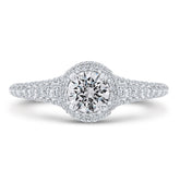 14 Karat White Gold Diamond Engagement Ring- Special Order Only