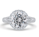 14 Karat White Gold Diamond Engagement Ring- Special Order Only