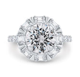 14 Karat White Gold Diamond Engagement Ring- Special Order Only