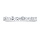 14 Karat White Gold Diamond Wedding Band- Special Order Only