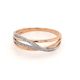 14 Karat White and Rose Gold Band (size 6)