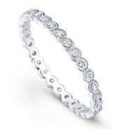 14 Karat White Gold Eternity Diamond Band