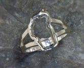 Sterling Silver Medium Lake Tahoe Outline Polished Finish Ring
Ring S