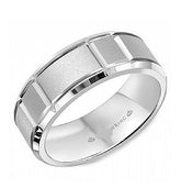 *ALLOY Sample* of our 14 Karat White Gold 7mm Wedding Band
Ring Size