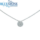 14 Karat White Gold 0.25 Carat Diamond Pendant