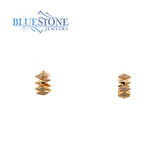 Gold Multi Sparkle Huggie Earrings