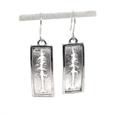 Sterling Silver Medium Redwood Tree Earrings