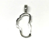 Large Sterling Silver Lake Tahoe Outline Pendant.
Lake Tahoe pendant