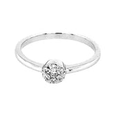14 Karat White Gold Engagement Ring