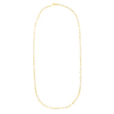 14K Pearl Paperclip Link Necklace