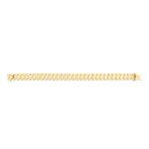 14K 8Mm Railroad Link Bracelet