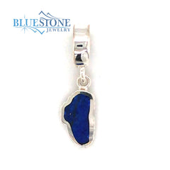Small Sterling Silver Lake Tahoe Shaped Lapis. Made to fit on PANDORA