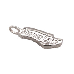 Small Sterling Silver Donner Lake Lapis Pendant