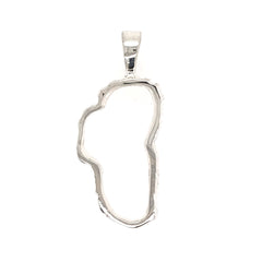 Extra Large Sterling Silver Lake Tahoe Outline Pendant.
Lake Tahoe pe
