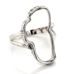 XL Silver Lake Tahoe Ouline Ring- Size 10.5