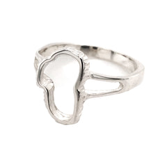 Medium Sterling Silver Lake Tahoe Outline Ring- Size 7