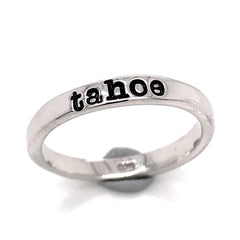 "tahoe" Sterling Silver Ring- size 5.5