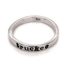 "truckee" Sterling Silver Ring- size 9.5