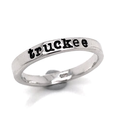 "truckee" Sterling Silver Ring- size 9.5