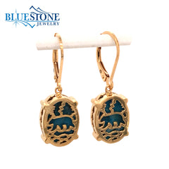 Sterling Silver with 14kt Yellow Gold Vermeil (plated) Reversible Lake