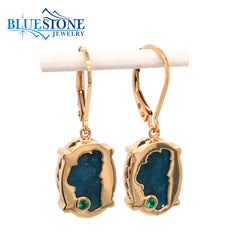 Sterling Silver with 14kt Yellow Gold Vermeil (plated) Reversible Lake